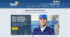 Desktop Screenshot of hexaservices.co.uk