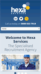 Mobile Screenshot of hexaservices.co.uk